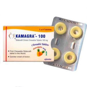 Kamagra Polo Chewable 100mg Sildenafil Chewable Tablets