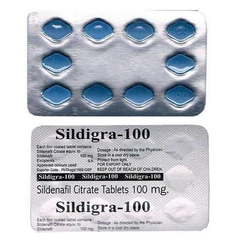 Sildigra 100 mg Sildenafil 100mg