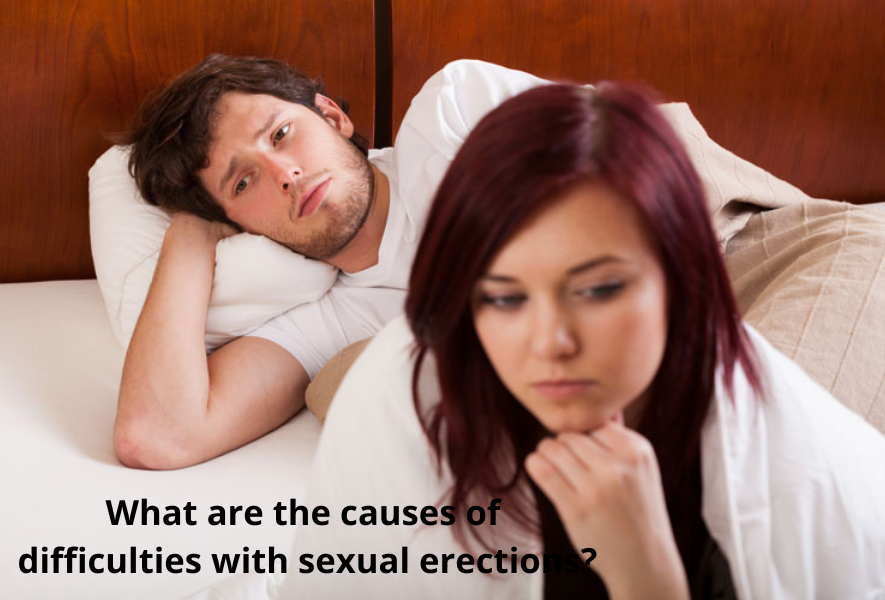 What are the causes of difficulties with sexual erections